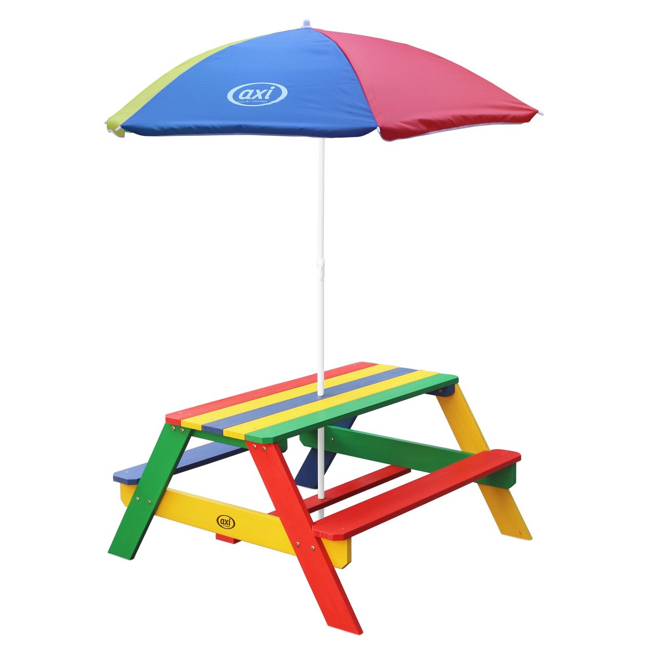 AXI Nick Picknicktisch Regenbogen - Sonnenschirm Regenbogen