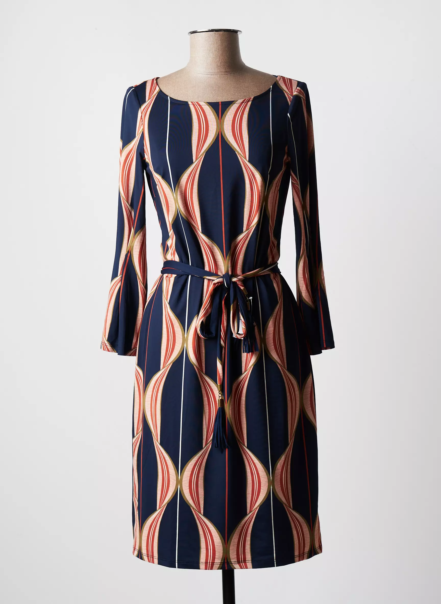 K Design Robes Mi Longues Femme couleur bleu
