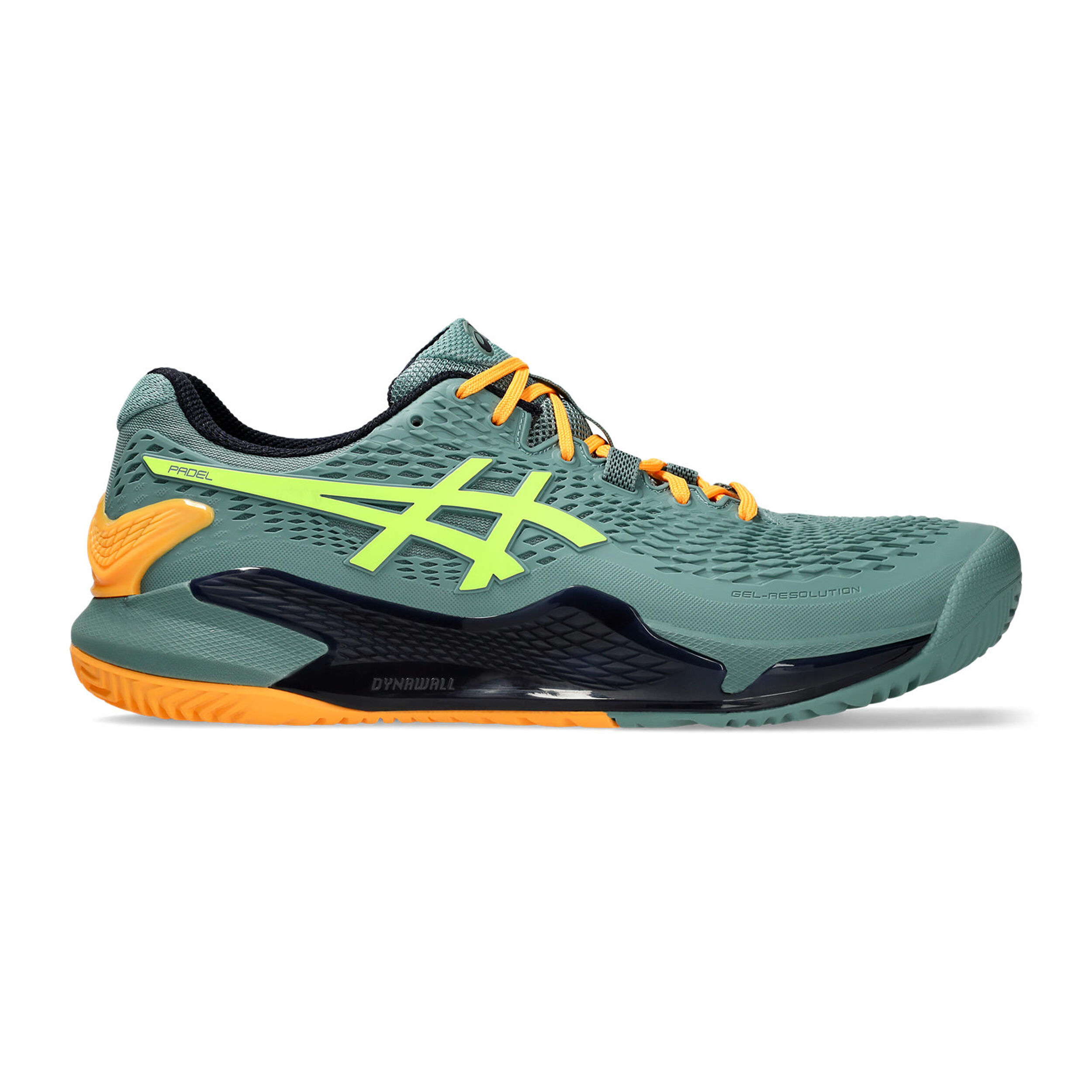 Gel-Resolution 9 Padelschuh Herren - Grün, Neongelb