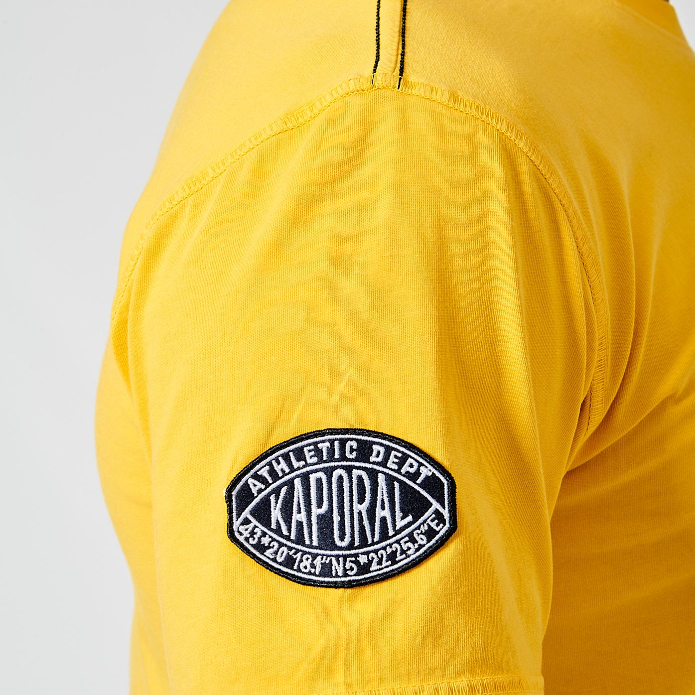 BAREL  T-shirt jaune homme 100% coton