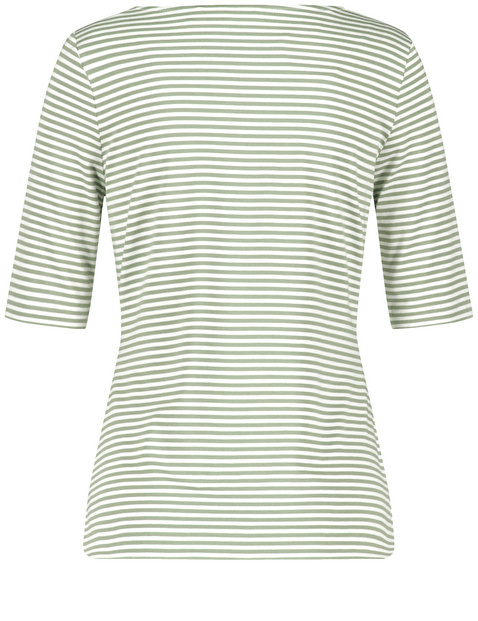 Geringeltes Halbarmshirt