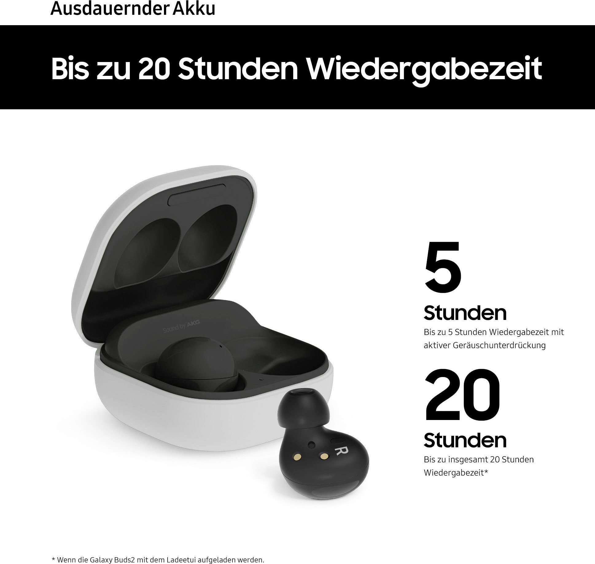 Samsung Galaxy Buds2 In-Ear-Kopfhörer (Active Noise Cancelling (ANC), Bluetooth)