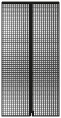 SCHELLENBERG Insektenschutz-Vorhang Magnetvorhang für Balkontür, Insektenschutz mit Magneten für Türen, 120 x 240 cm, anthrazit, 50643