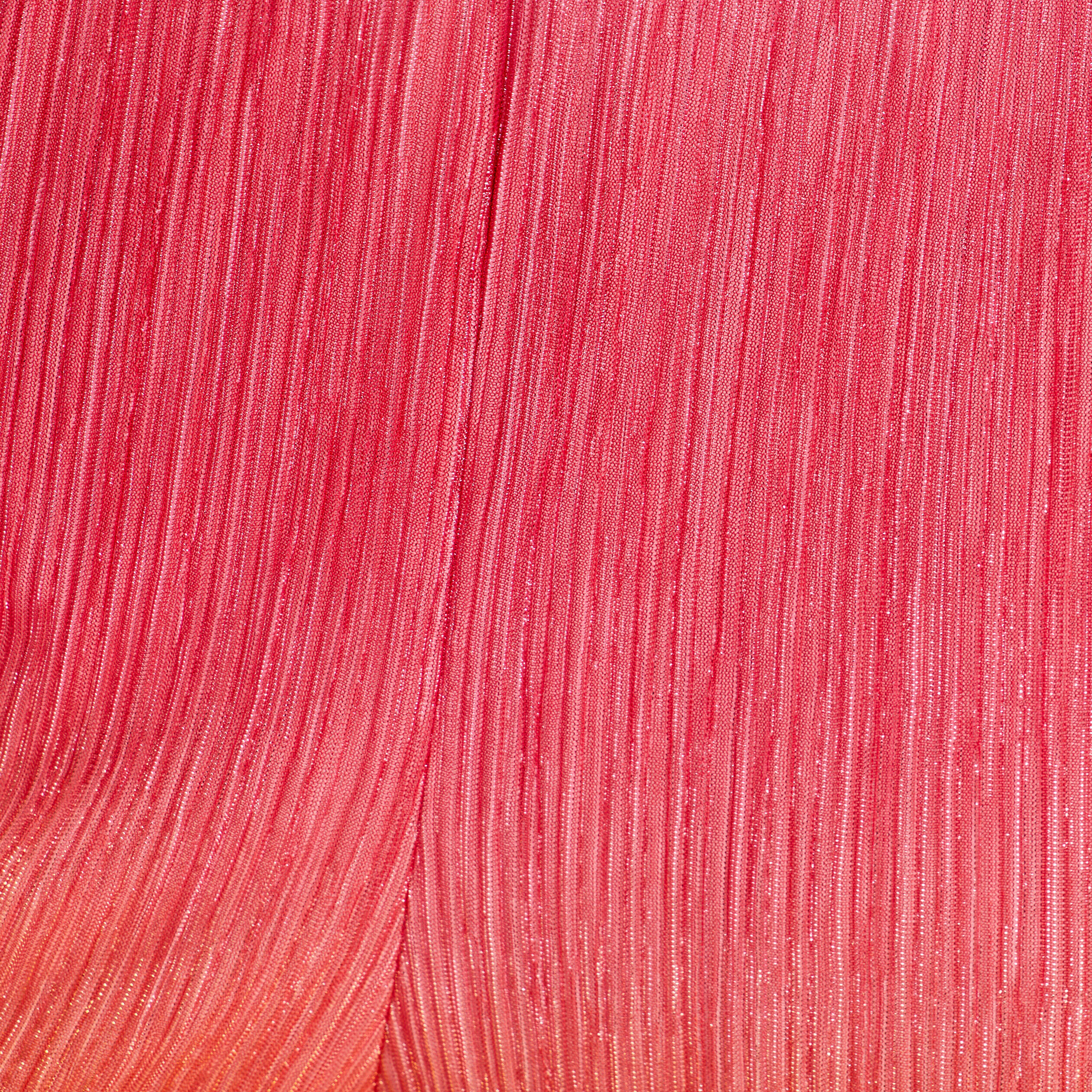 Pantalon large fils métallisés rose femme | Cache Cache