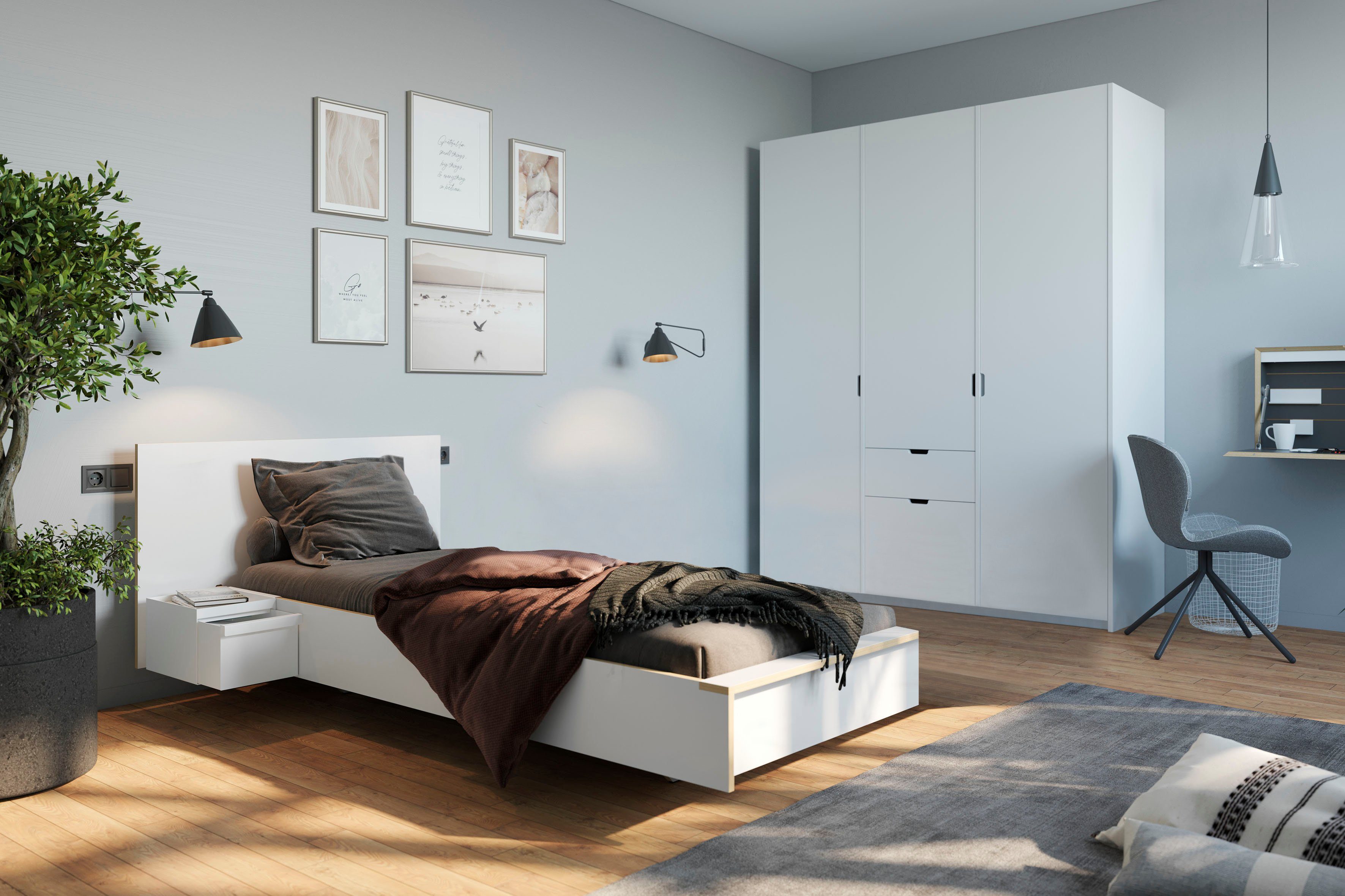 Müller SMALL LIVING Kopfteil FLAI WIDE, ohne Kopfteil, korrespondiert in der Breite mit den ADD Ons