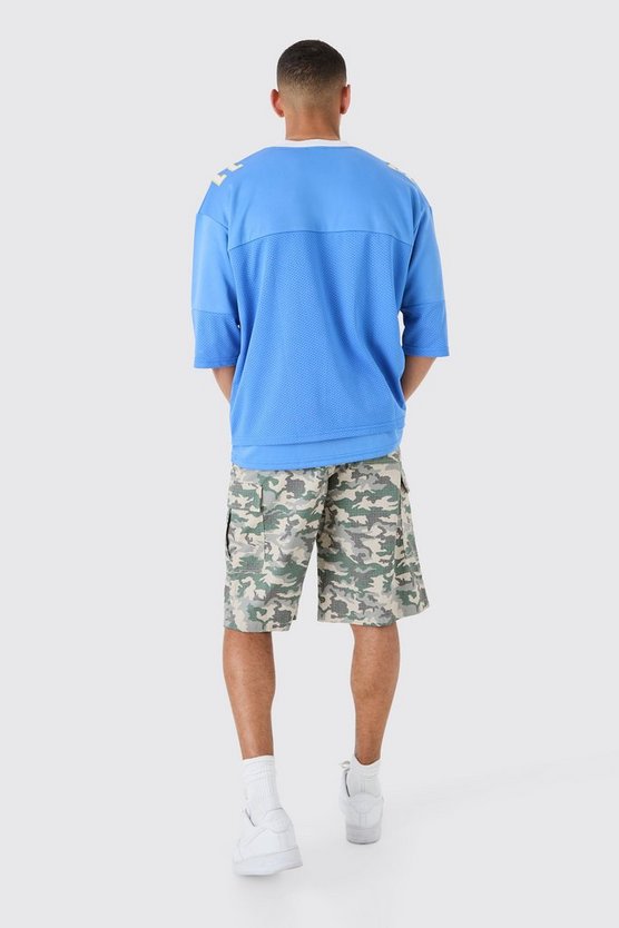 Oversize Bhm Satin Mesh-Oberteil