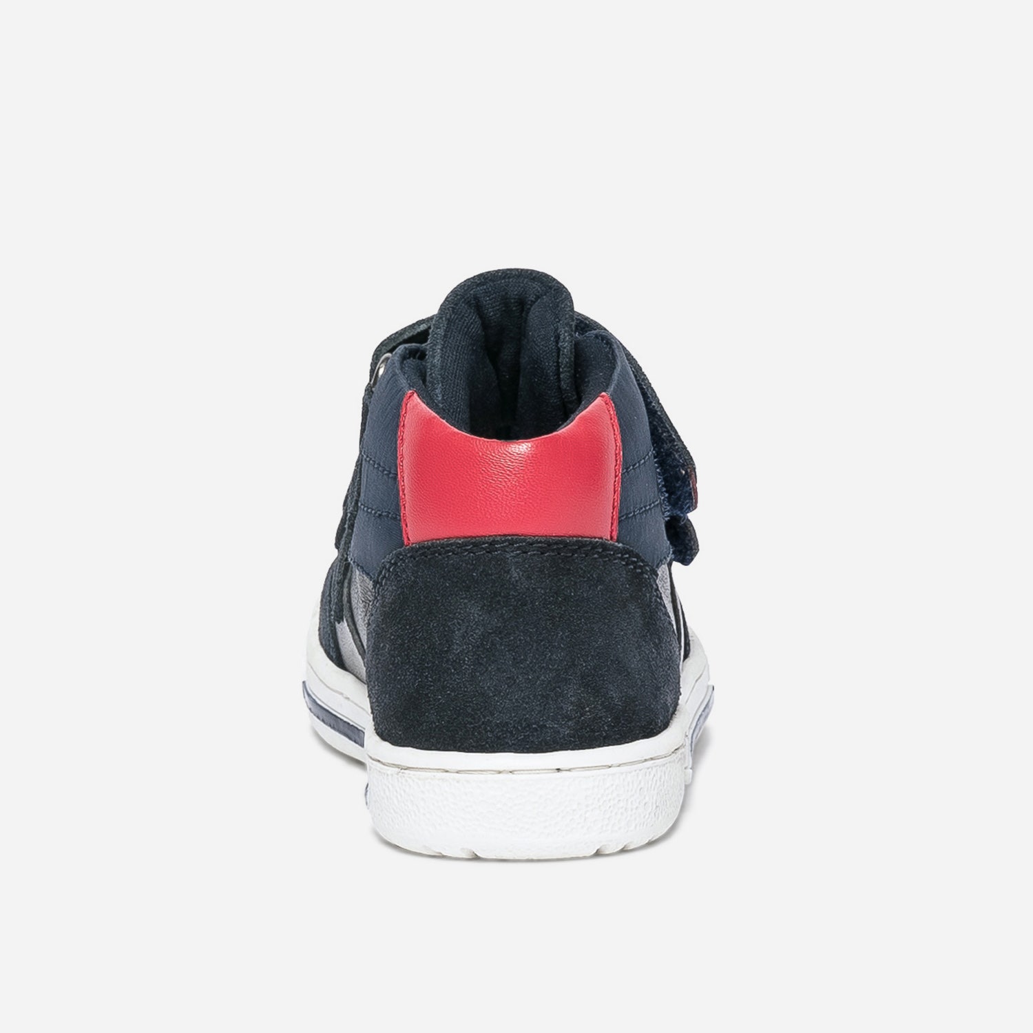 Boots BUGGY marine et rouge en cuir