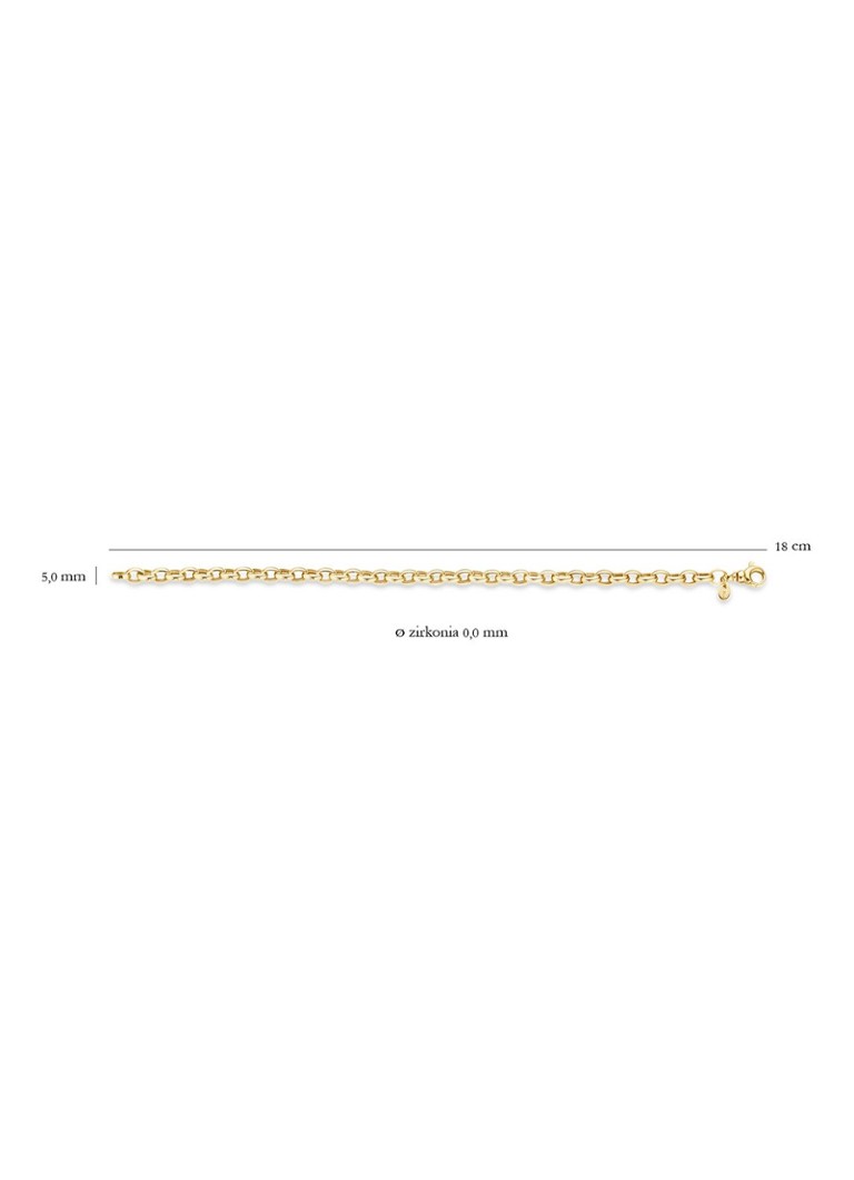 Blush Bracelet of 14 carat yellow gold 2162YGO