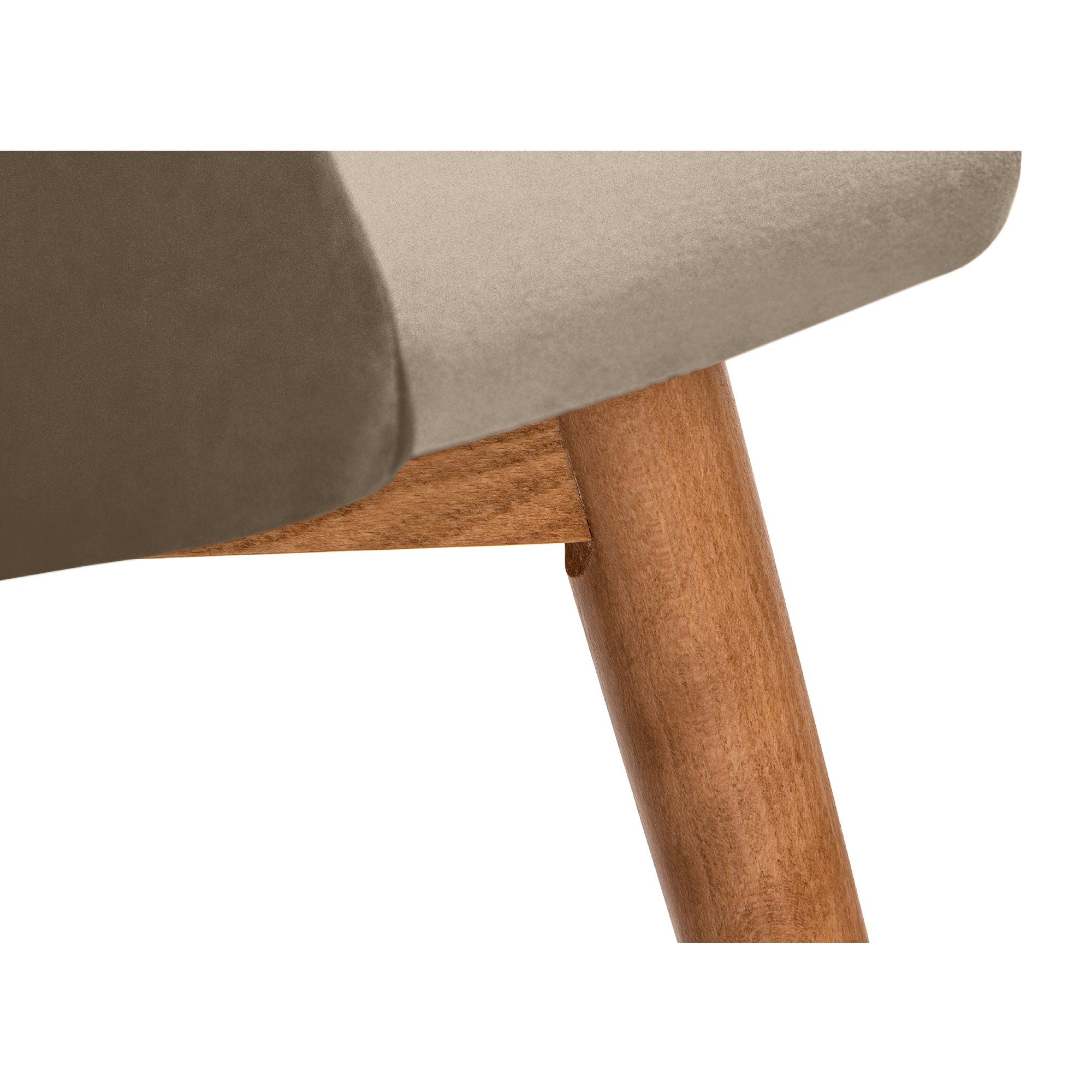 Konsimo Polsterstuhl BAKERI Esstischstühl Wohnzimmerstühl Küchenstühl Esszimmer Stühl (Esszimmerstühl, 1 St), Gestell aus Massivholz, Velours-Sitz