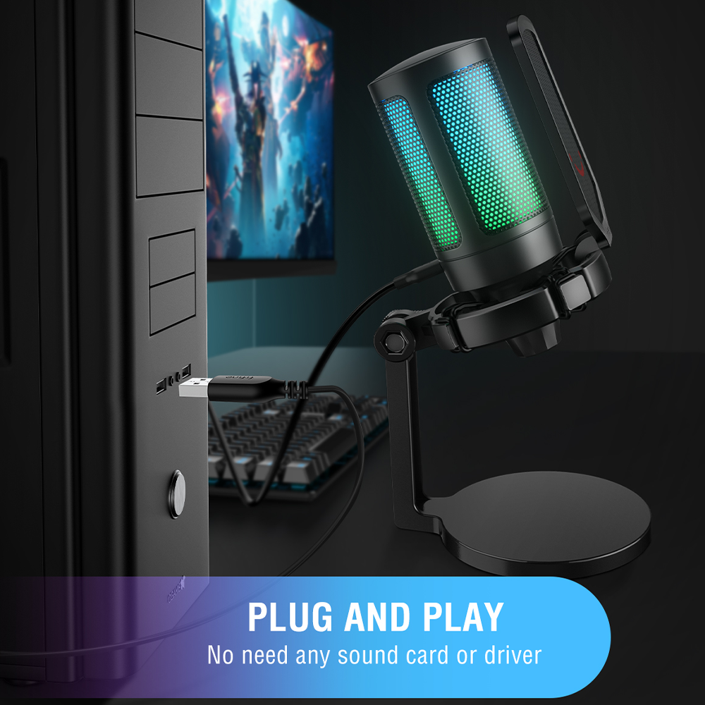 Leicke FIFINE Mikrofon A6 NEO - Gaming Mikrofon