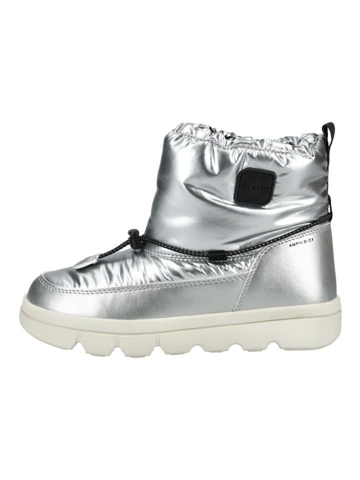Geox Stiefelette in Silber/Schwarz günstig kaufen