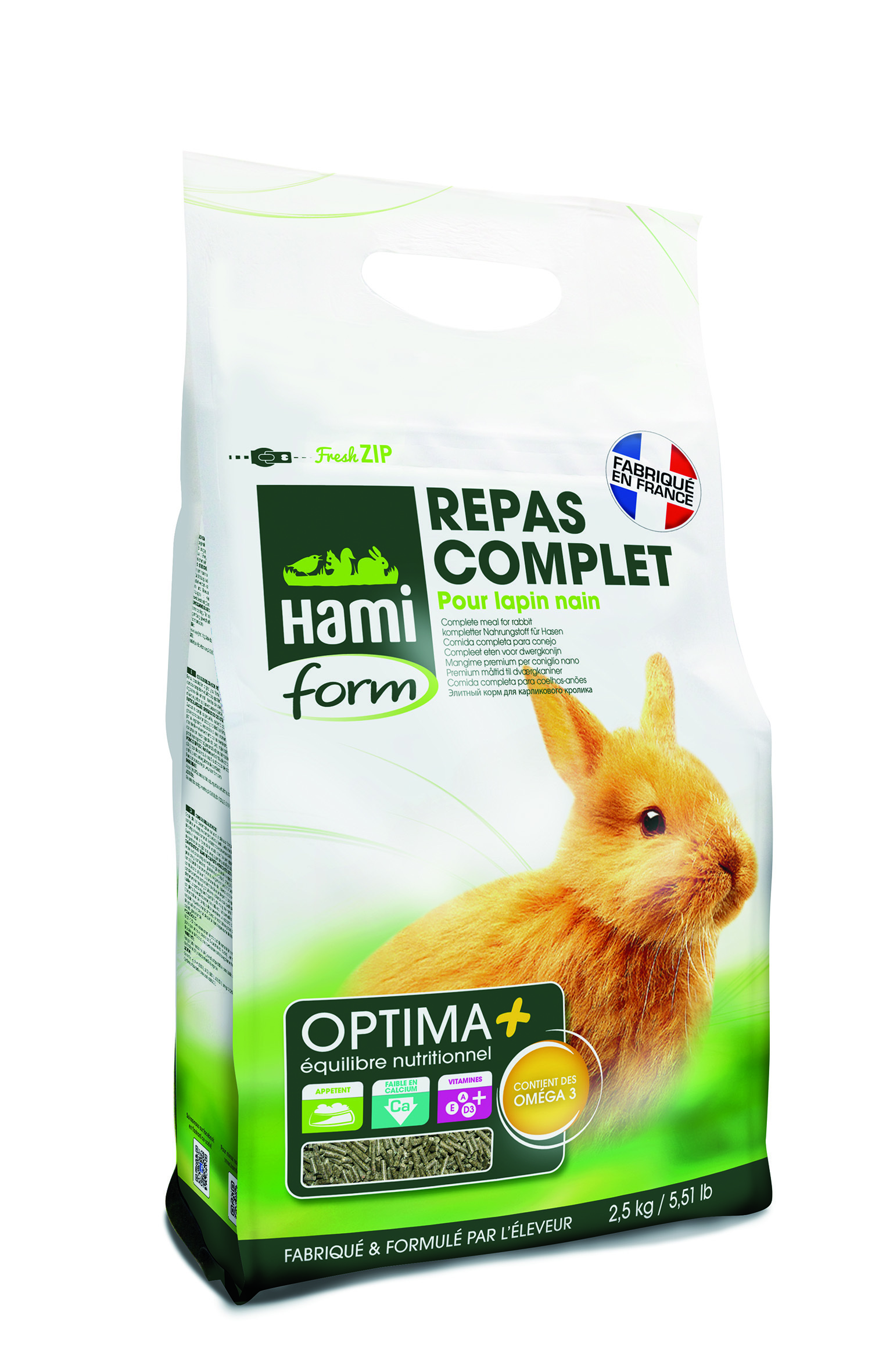 Hamiform Hauptfutter Hamiform Hami Form Alleinfutter Optima+ für Zwergkaninchen 2,5kg