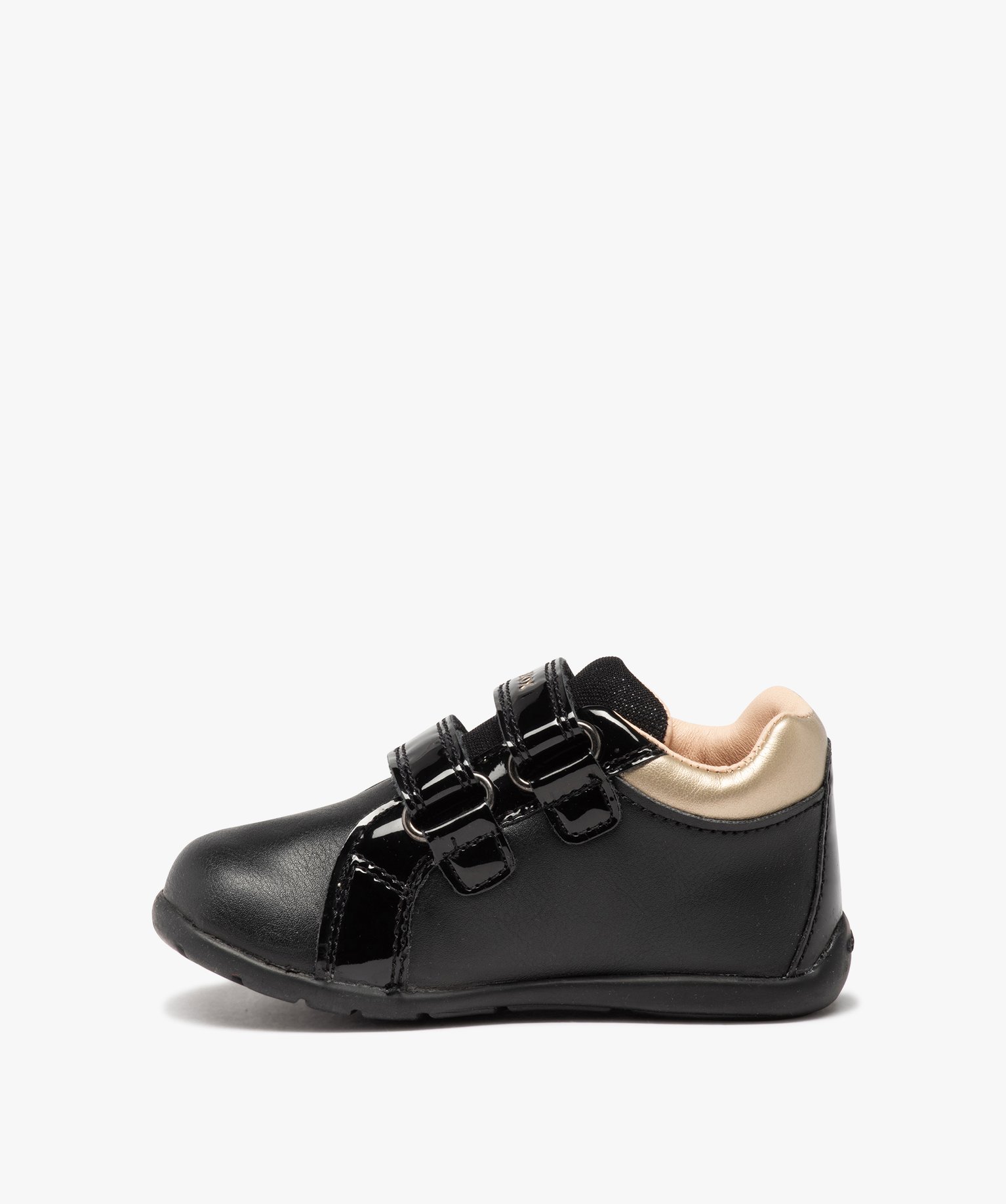 Chaussures premiers pas bébé fille à scratch – Geox noir | GEMO