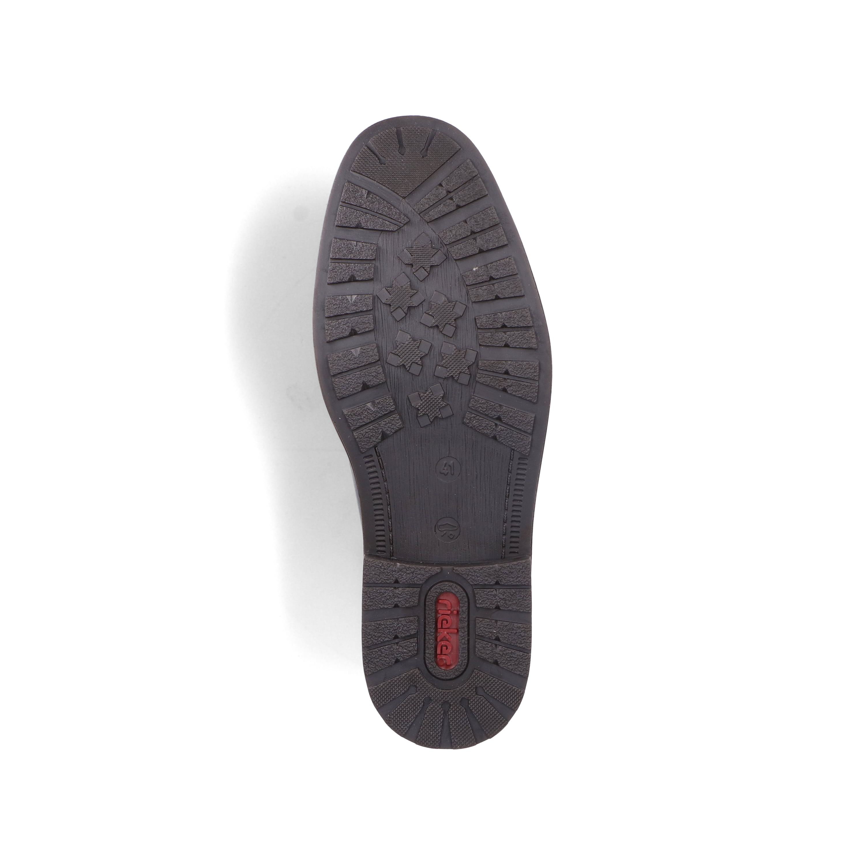 Rieker Herren Schnürschuhe glanzschwarz