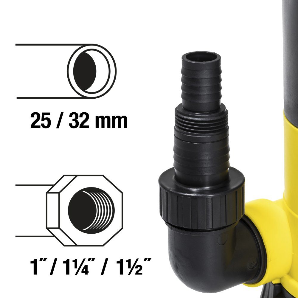 TROTEC Klarwasserpumpe TWP 7505 E, Gartenpumpe Pumpe flachsaugend