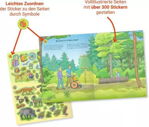 Ravensburger Wieso? Weshalb? Warum? Stickerheft: Im Wald