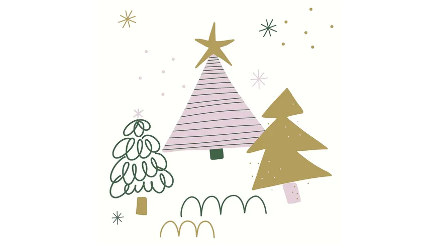 Paper + Design Servietten Three Trees 33x33cm