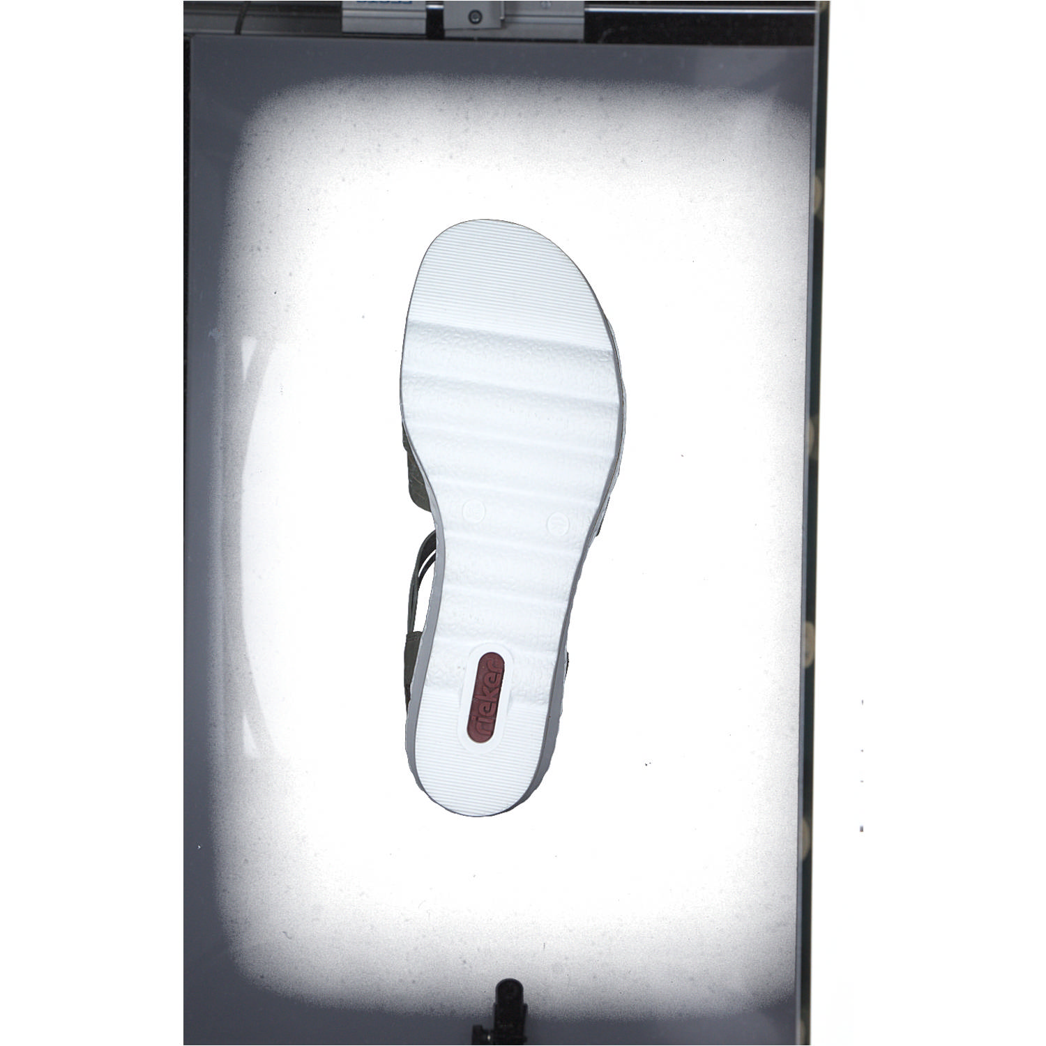 Rieker 67459, Plateau-Sandaletten, Damen, schilf