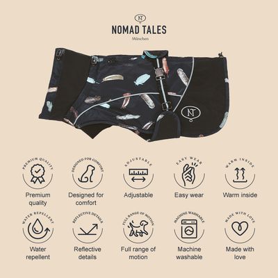 Nomad Tales Bloom Hundemantel Midnight