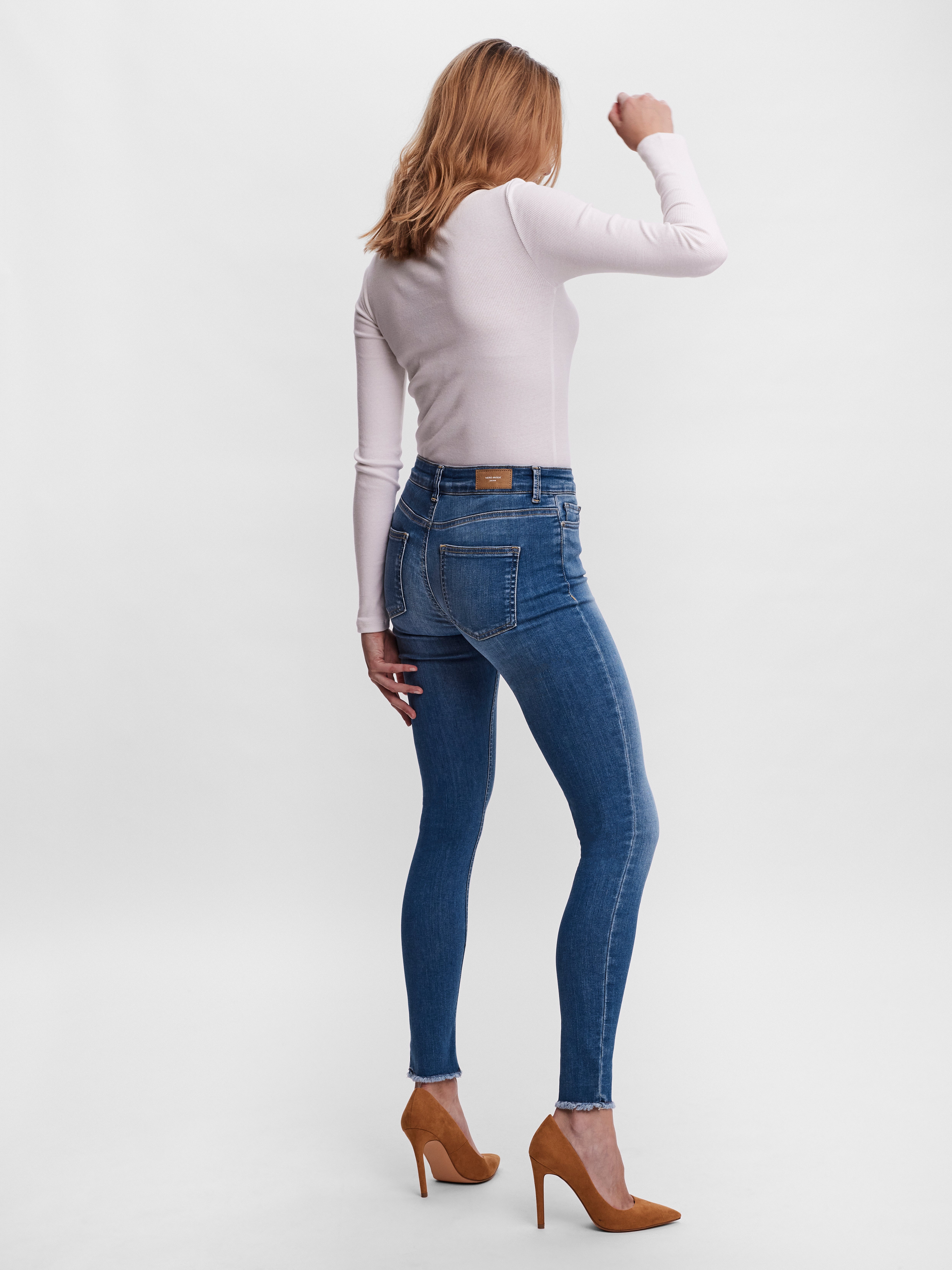 VMPEACH Mid Rise Skinny Fit Jeans