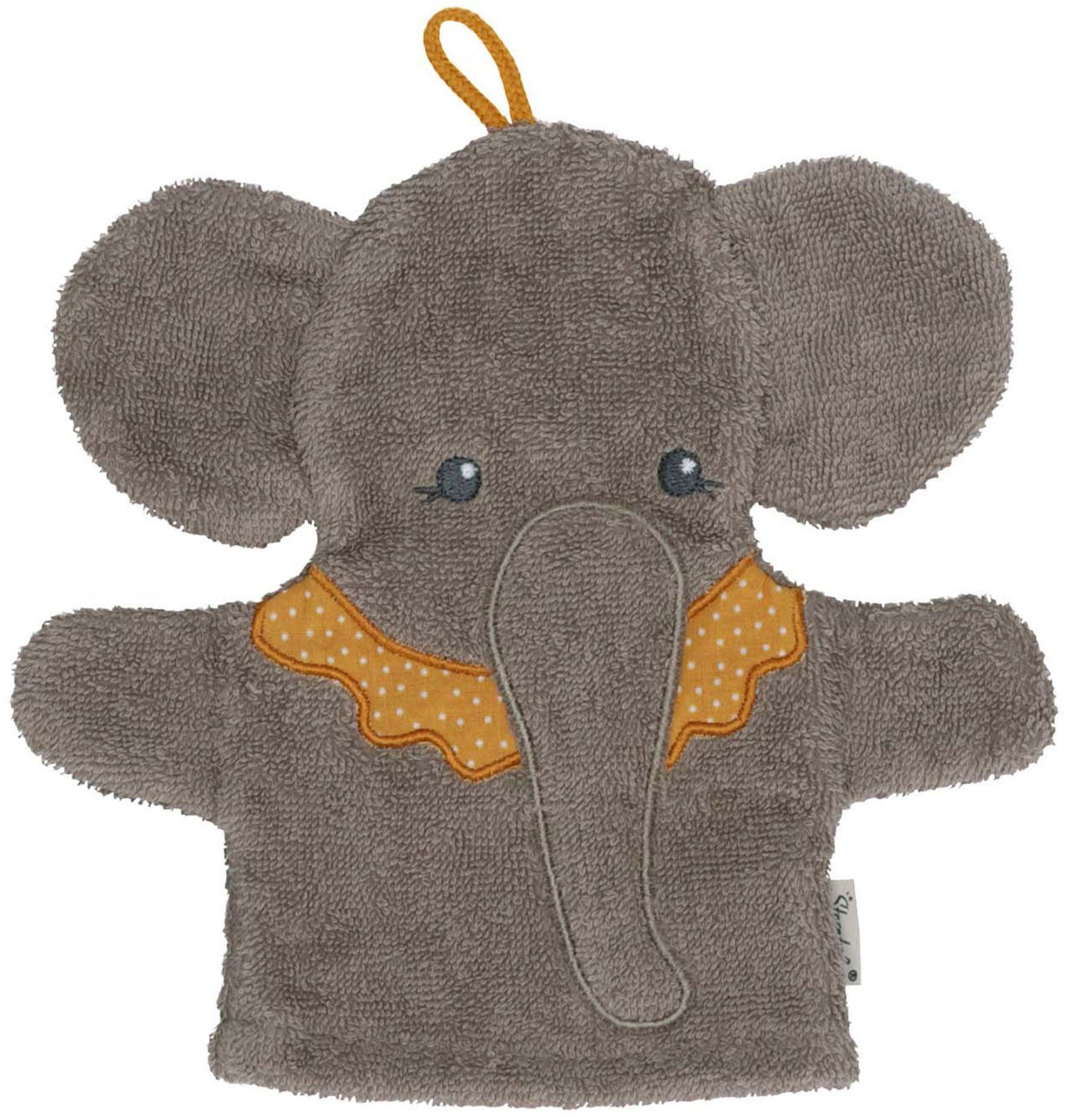 Sterntaler® Waschhandschuh Spiel-Waschhandschuh EDDY (1-tlg), nachhaltig aus Bio-Baumwolle