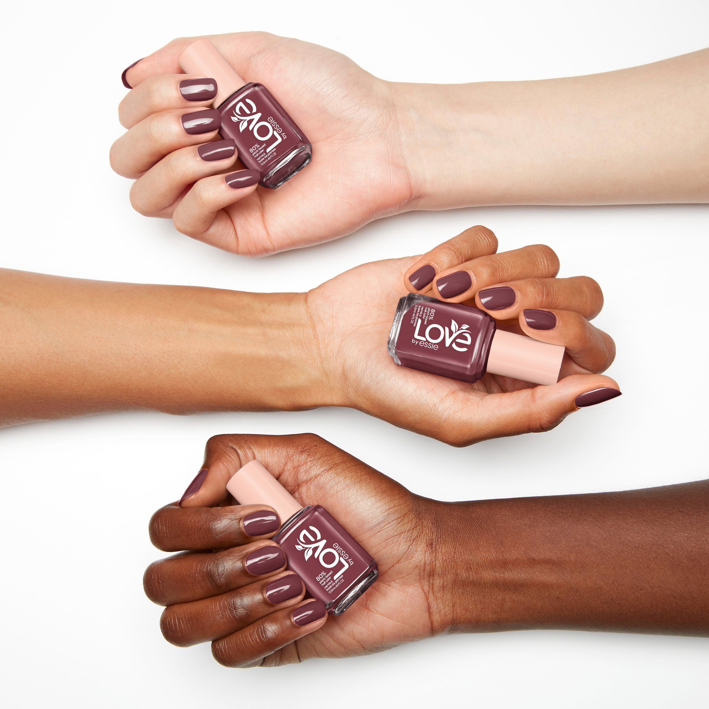 essie Nagellack Love, 80% pflanzenbasierte, natürliche Formel