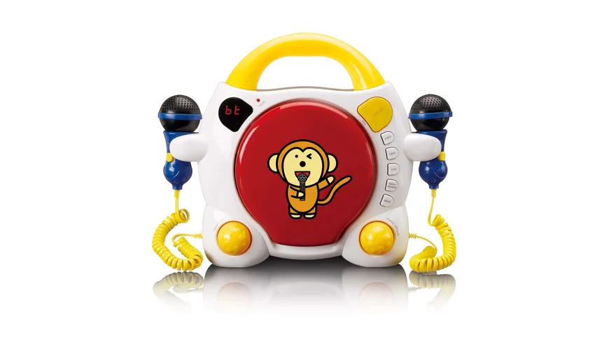 Lenco KCD-011KIDS - Tragbarer Karaoke-CD-Player mit Bluetooth® für Kinder - Mehrfarbig