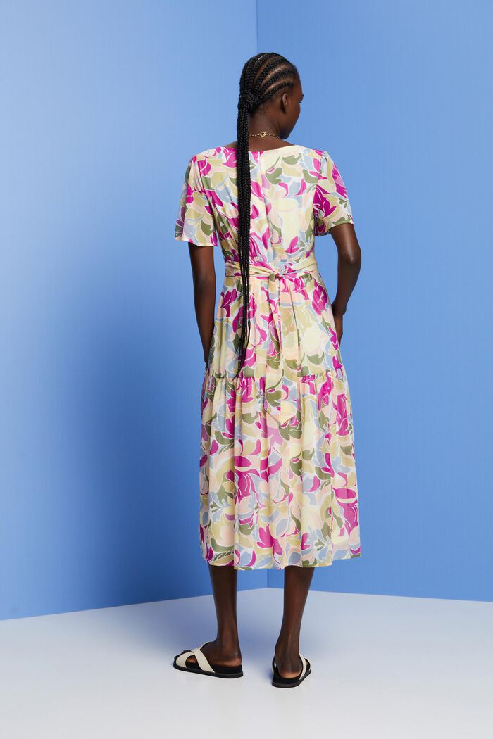 Recycelt: Midikleid aus Chiffon