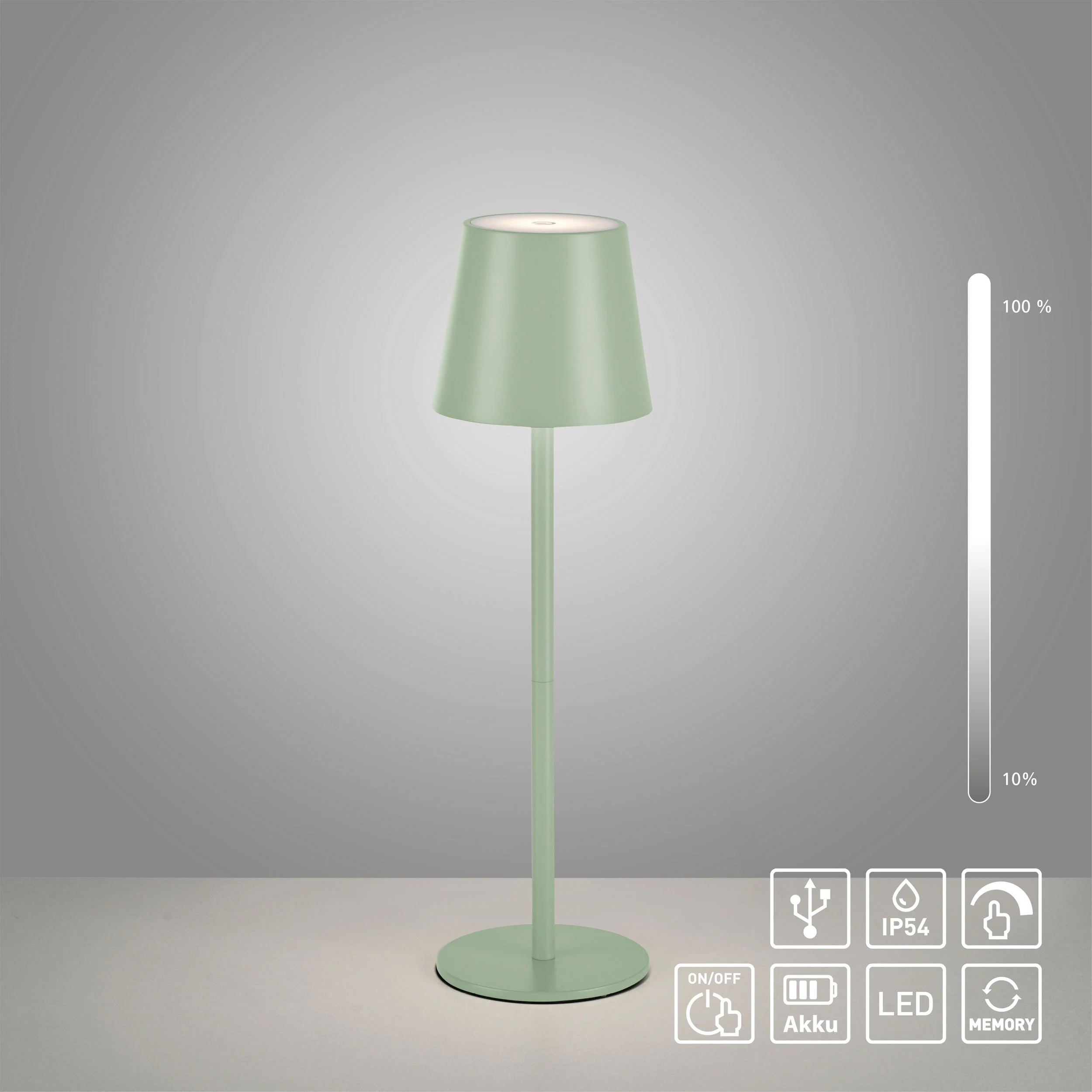 JUST LIGHT.LED-Akku-Tischleuchte 1flg