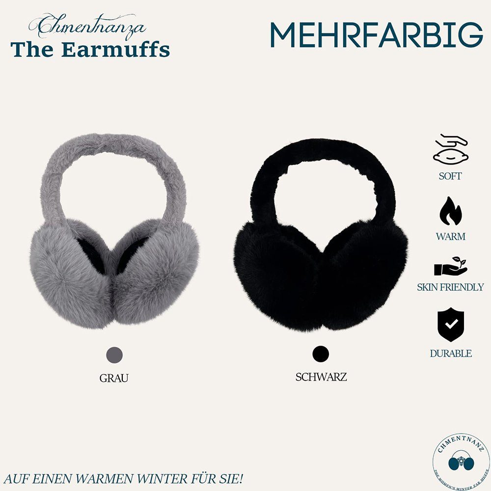 Geistesblitz Ohrenwärmer Ohrenwärmer Damen Winter (Earmuffs Winter, 1-St., Faltbare Plüsch Warme Ohrenschützer Winter) Ohrwärmer für Frauen