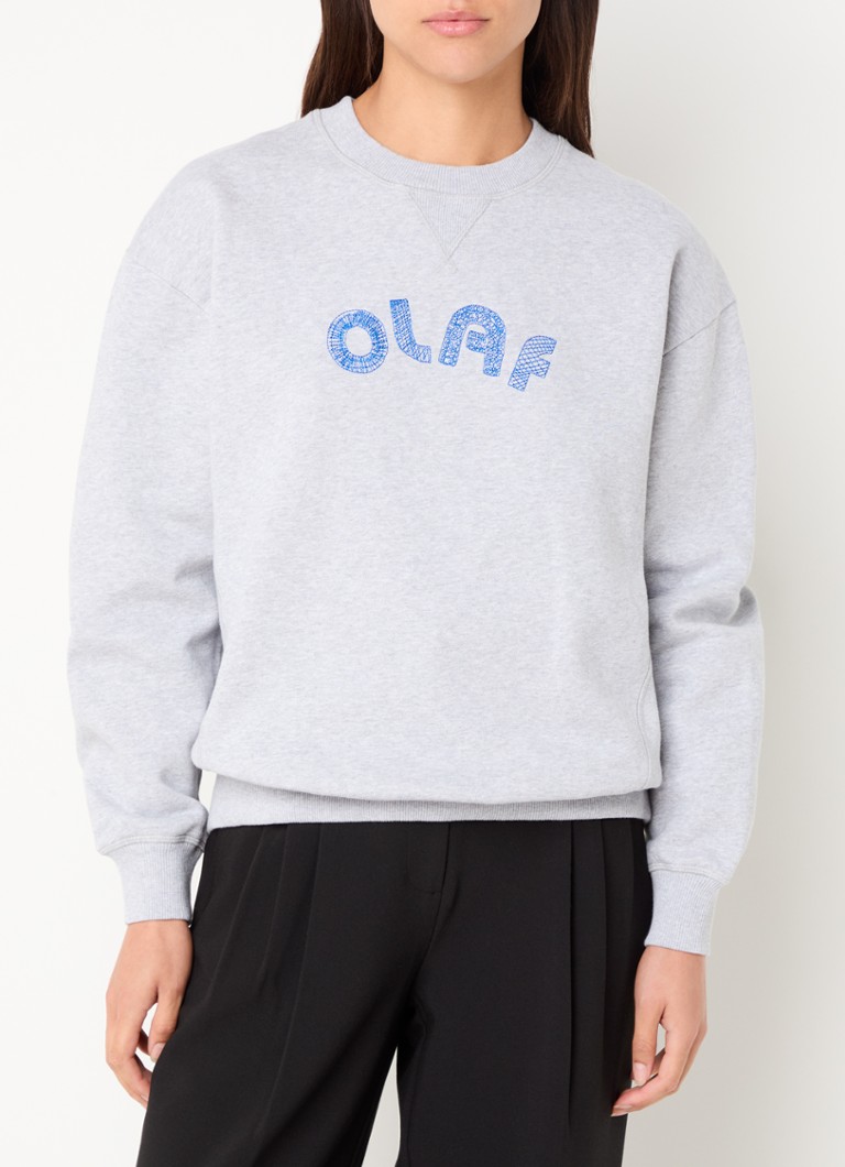 Maglione OLAF Scribble con logo ricamato