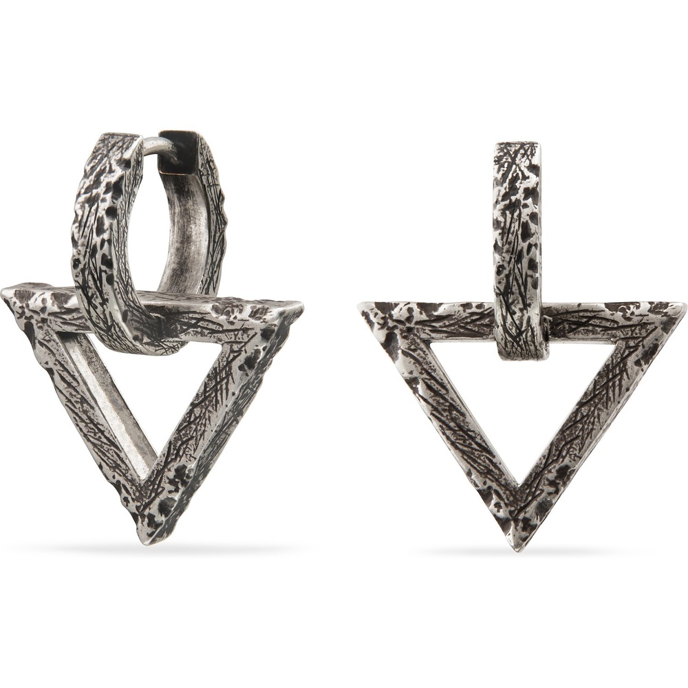 UN SAME Créoles 925 Argent Boucles d'oreilles