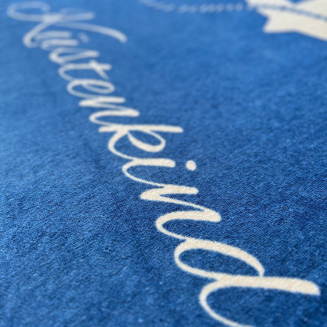 MTOnlinehandel Badetuch Küstenkind Strandtuch / Strandlaken 90x180 cm, 100%, Baumwolle (1-St), maritimes Design mit Anker, hochwertig, weich und flauschig