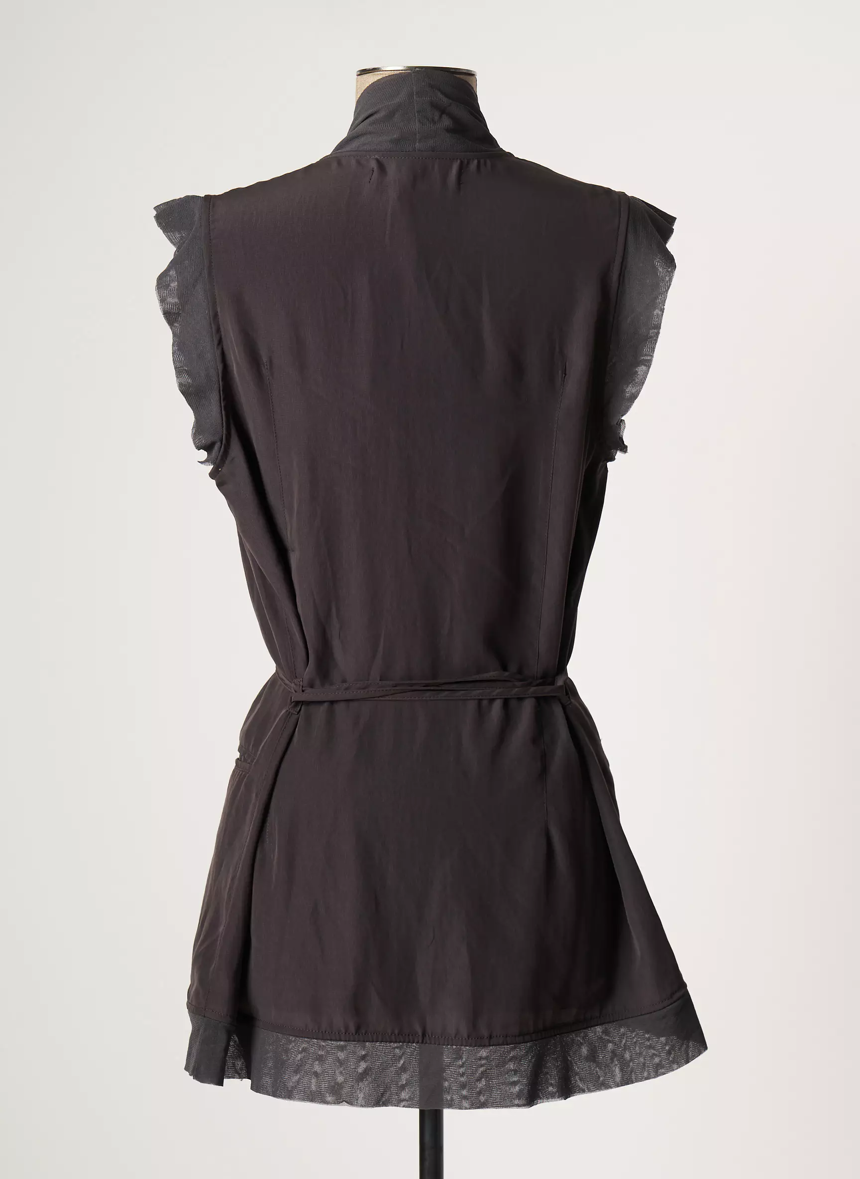 Poussiere D Etole Vestecasual Femme couleur gris
