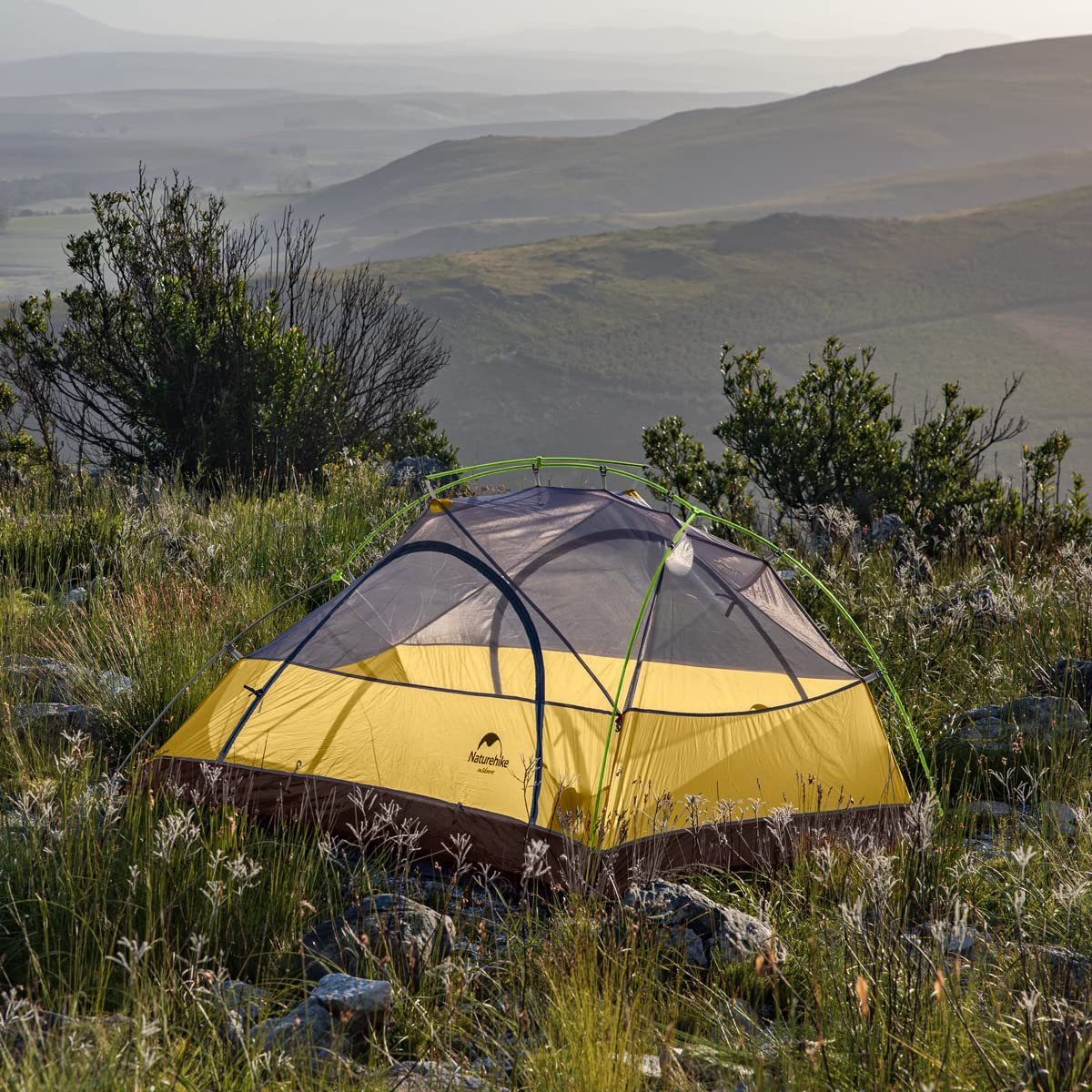 Naturehike Kuppelzelt Wasserdicht Ultraleichtes Zelt für Camping Rucksackreisen und Klettern, Personen: 2, 210 x 85 x 95 cm