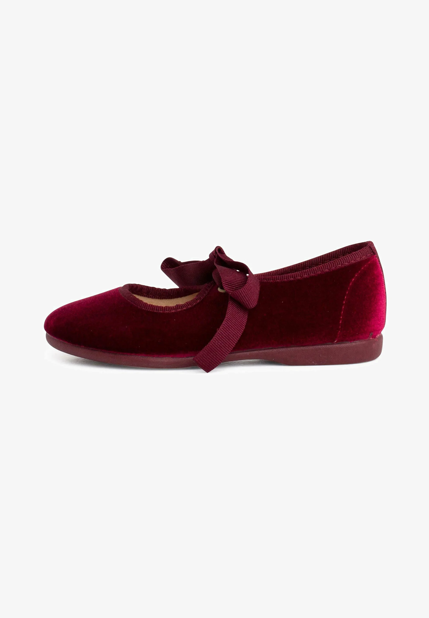 Pisamonas MERCEDITAS TERCIOPELO LAZO FAYA NIÑA - Zapatos primeros pasos
