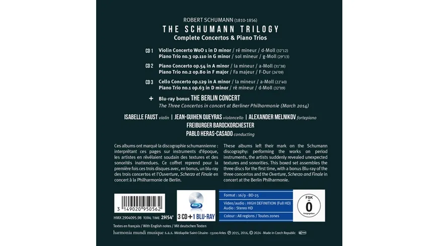 The Schumann Trilogy: Concertos & Piano Trios