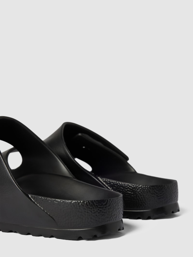Sandalen mit Dornschließe Modell 'EVA' in schwarz