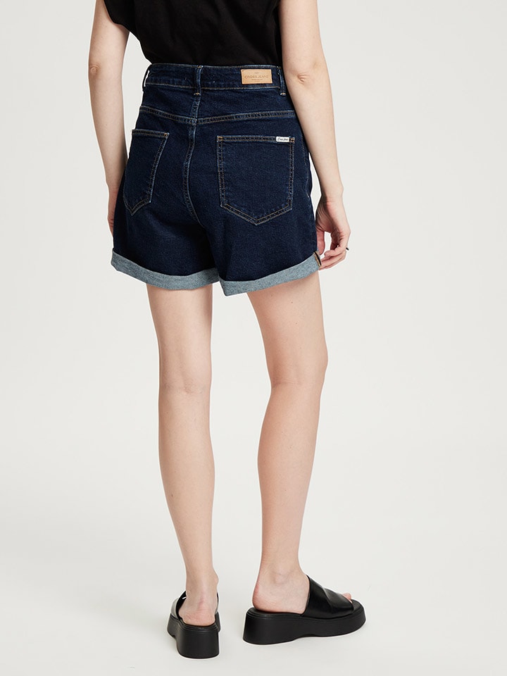 Cross Jeans Jeans-Shorts in Dunkelblau günstig kaufen