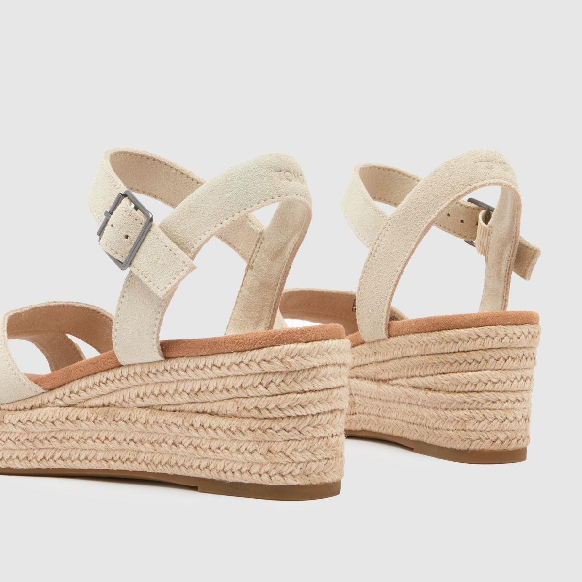 Sandály na klínku TOMS Audrey v krémově bílé multi