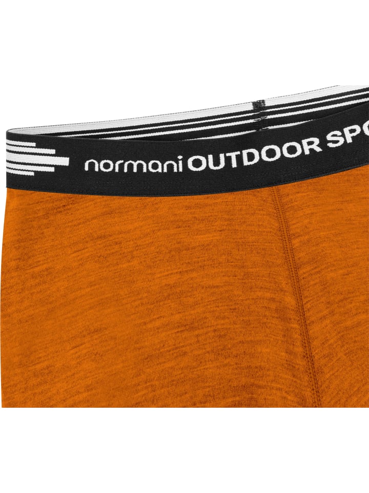 Normani Outdoor Sports Herren Merino Unterhose Sydney in Orange günstig kaufen