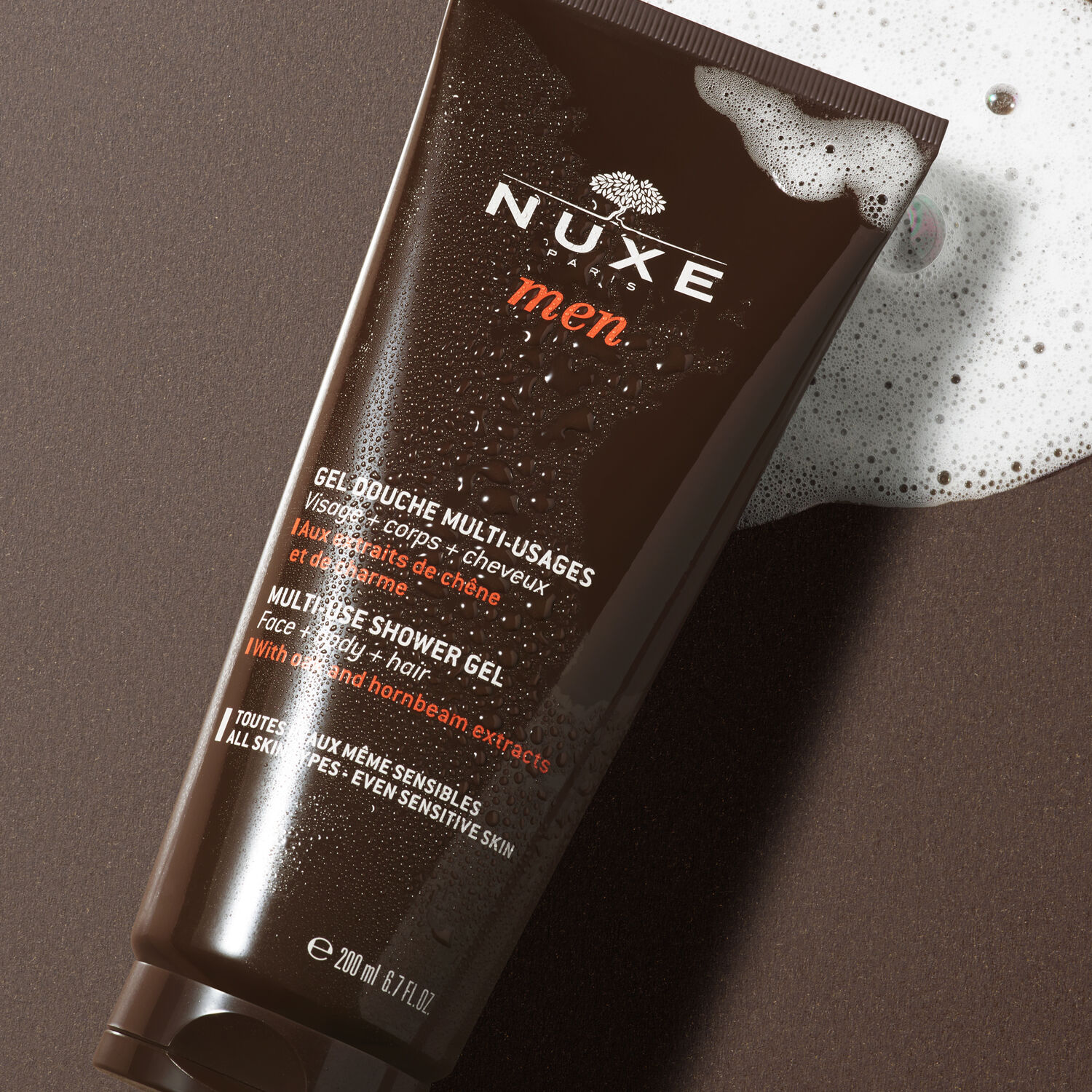 Nuxe Gel douche multi-usages Homme Nuxe Men - Toutes peaux même sensibles - 200ml