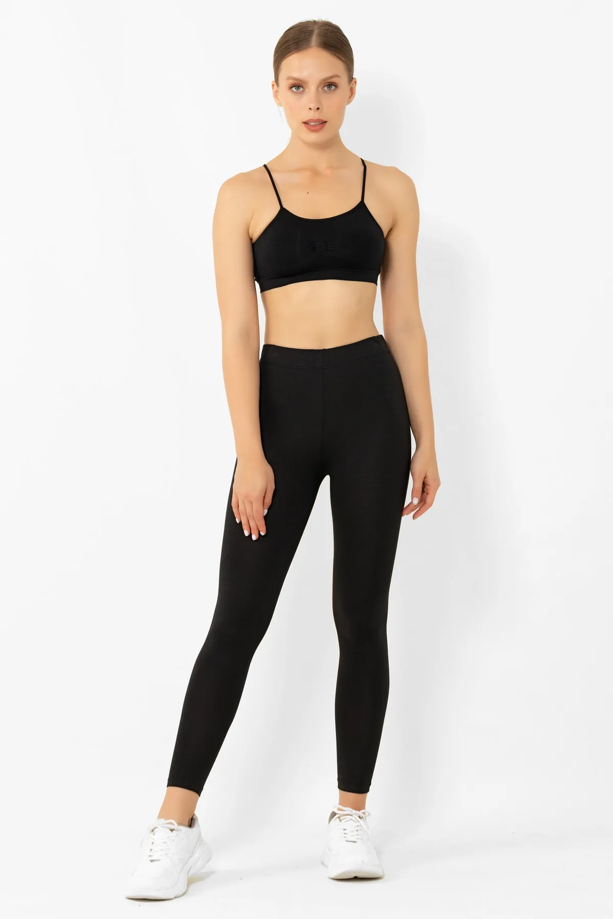 Miorre  Leggings - Schwarz - Mittlerer Bund