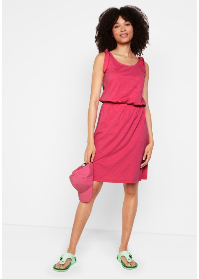Jersey-Kleid mit Knotendetails