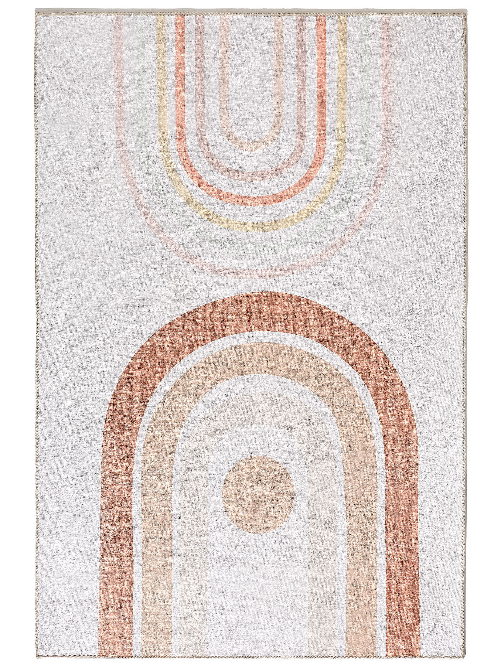Arcobaleno Moderner Teppich, Beige/Orange