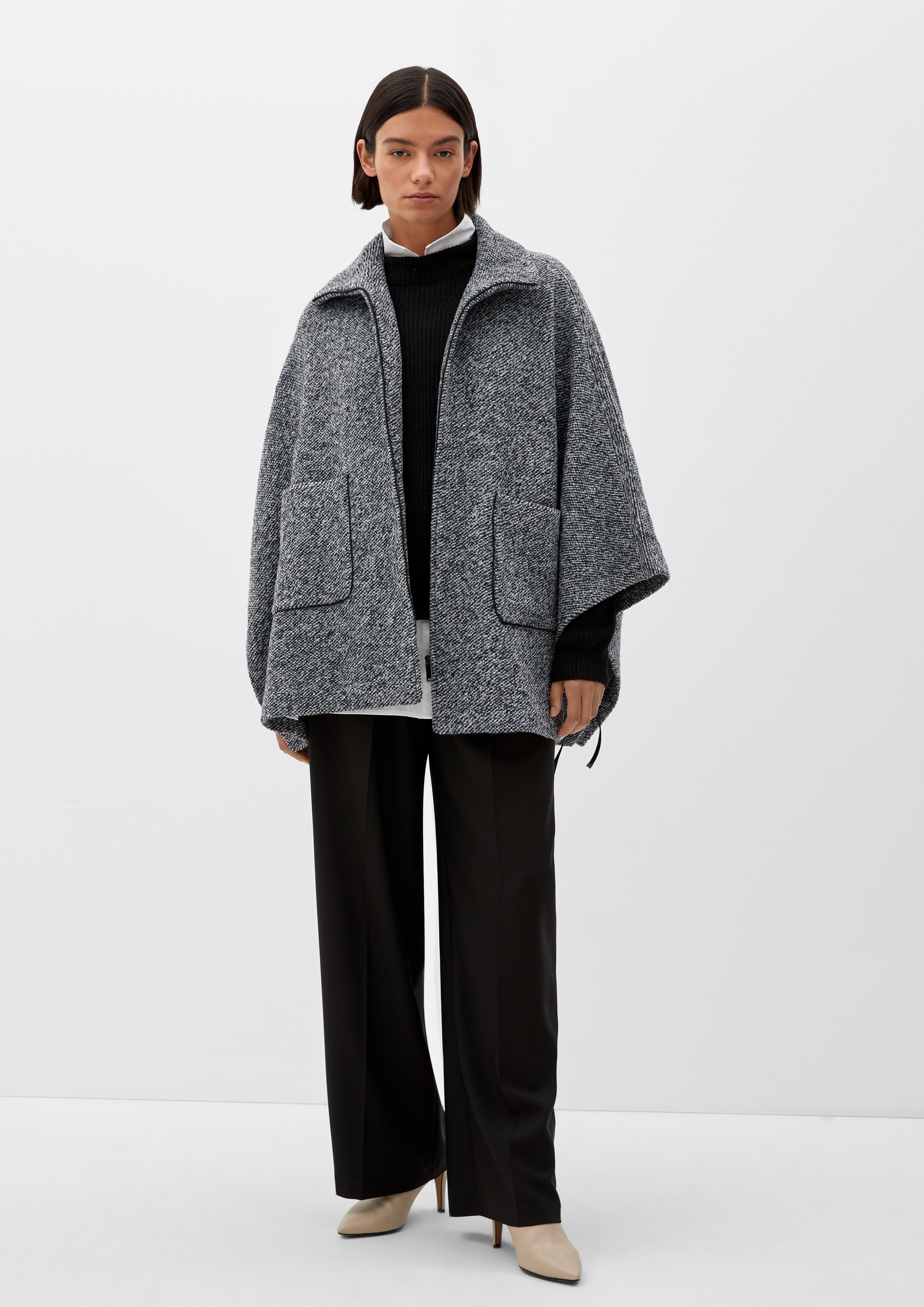 Cape aus Wollmix  2124021-99P0