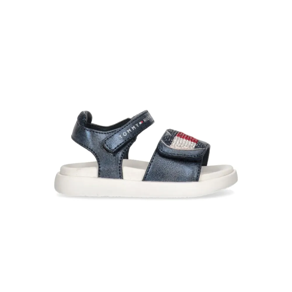 Tommy Hilfiger Strass Heart Sandale T1A2-32752-1367800 / blau