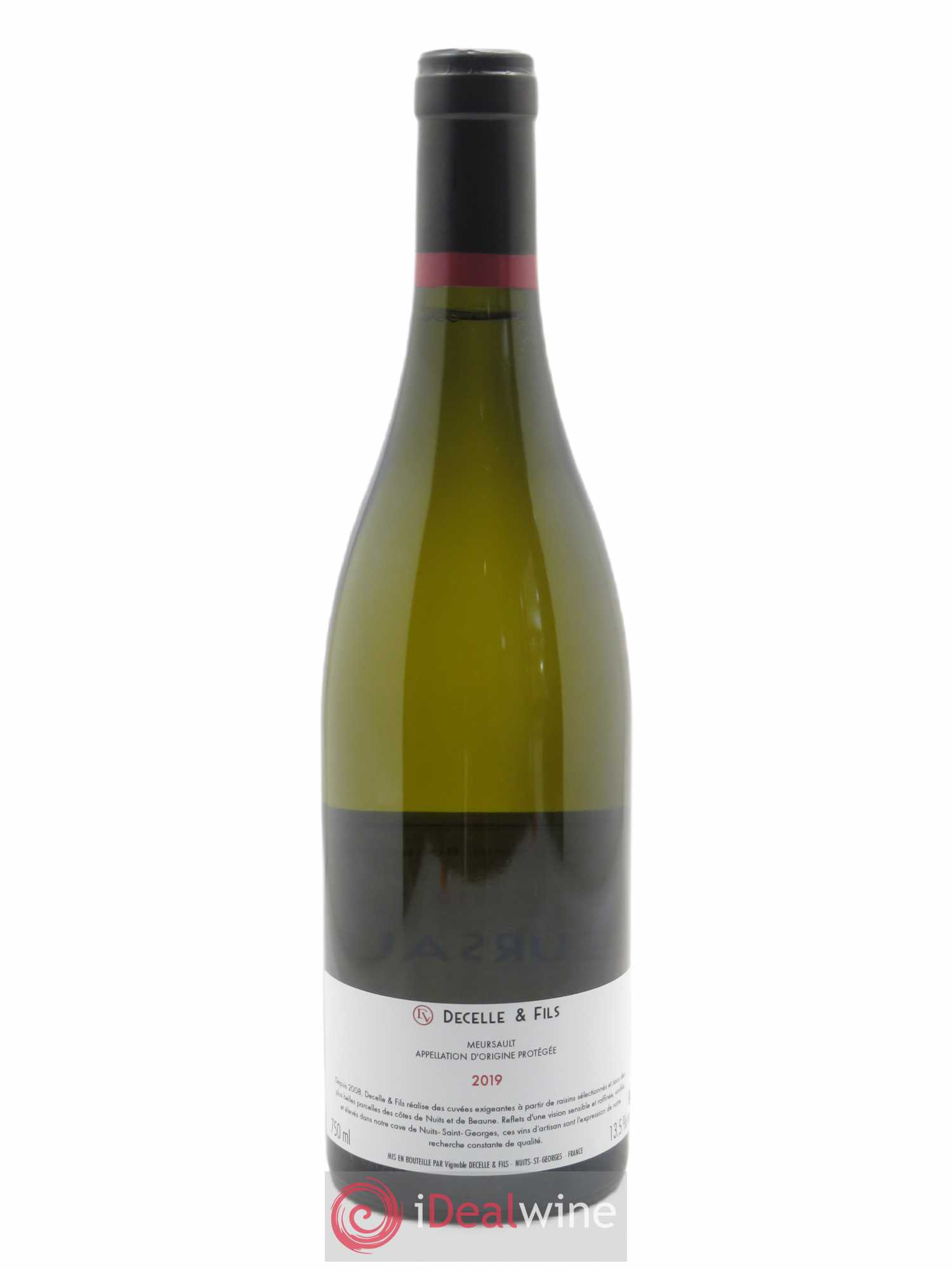 Meursault Decelle & Fils (Domaine)  2019 - Lot de 1 Bouteille