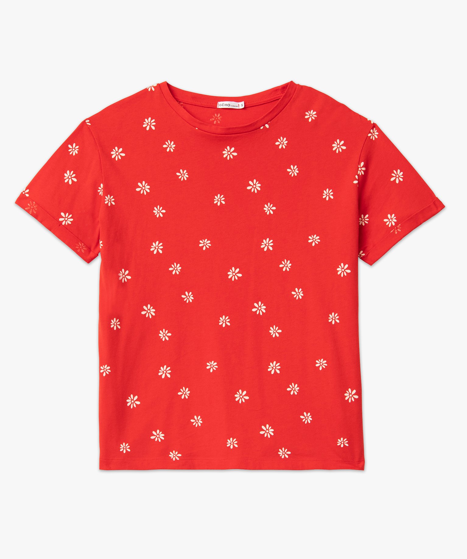 Tee-shirt compatible allaitement avec motif imprime | GEMO