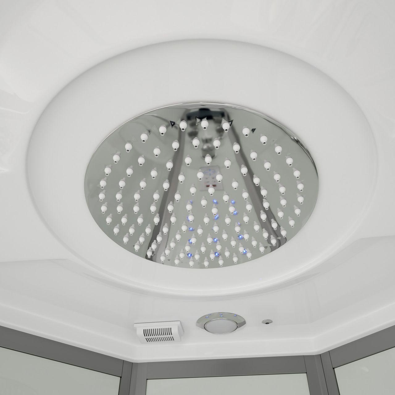 Home Deluxe Dampfdusche WHITE PEARL - 90 x 90 cm